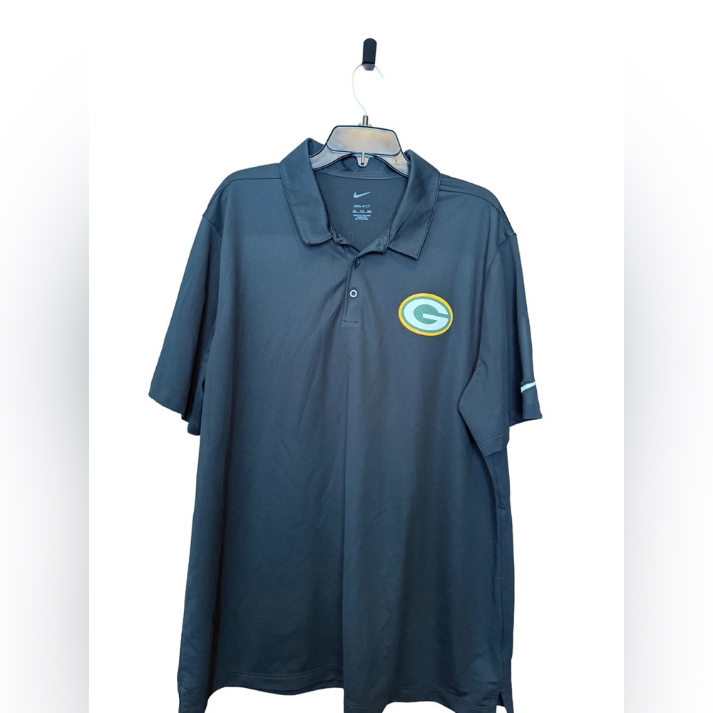 Nike Men's Black Green Bay Packers Polo